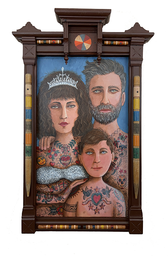 Family of tattooed sideshow artists